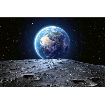 DIMEX ART s. r. o Флизелинов фототапет планетата земя от луната 375 x 250 см