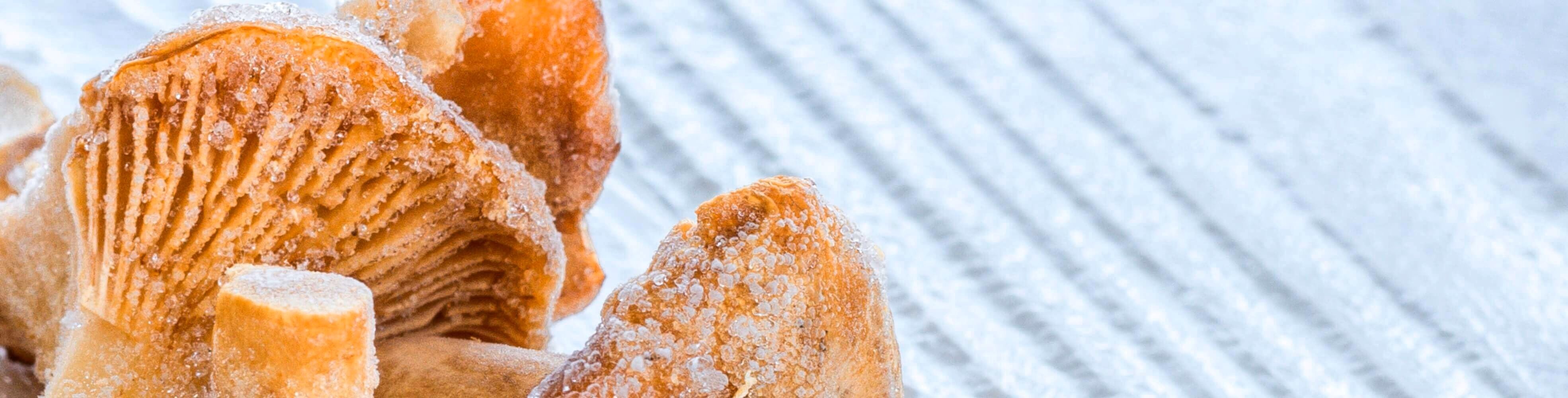 Ciuperci congelate la congelator