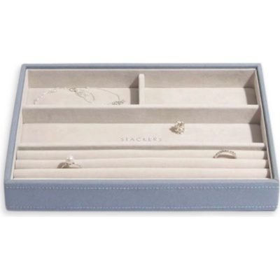 Stackers box na šperky Dusky Blue Classic Ring & Bracelet Layer modrošedá 73742
