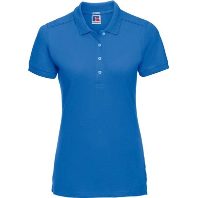 Russell 566F Dámske elastické piqué polo modrá Azure
