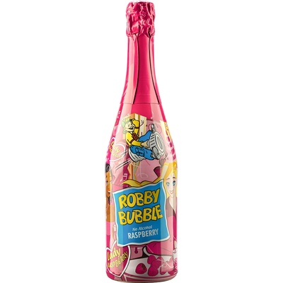 Robby Bubble Raspberry sýtený nealkoholický nápoj ochutený 0,75 l