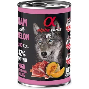 Alpha Spirit Кучешка Консерва - Шунка и Диня 400 г