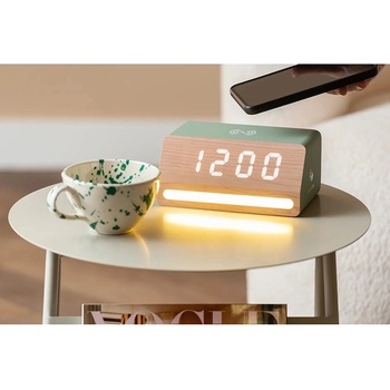 Karlsson будилник LED от дърво (KA6078GR)