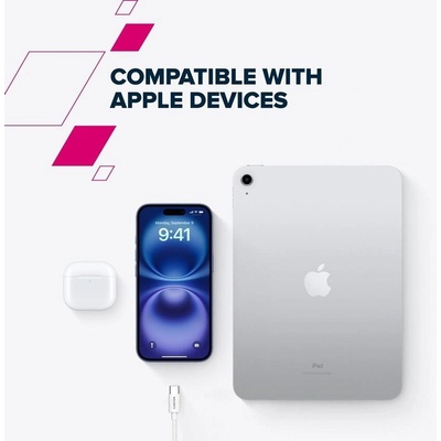 Canyon CND-CC60AB20W USB-C / USB-C, 60 W, 480 Mbps, 2m, bílý