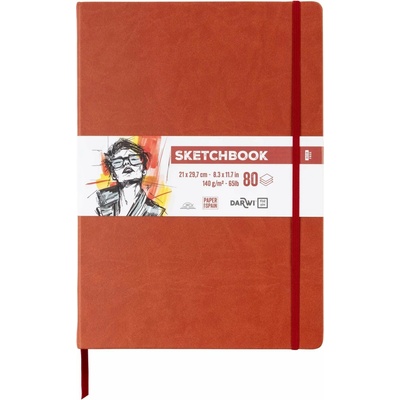 Darwi skicovací blok Terracotta A4 140 g 80 listov