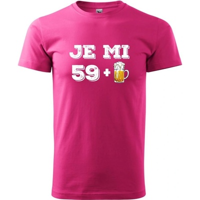Je mi 60 pivo tričko purpurové