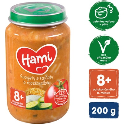 Hami Špagety s mořskou štikou rajčaty a cuketou 250 g – Zboží Dáma