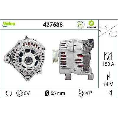 Alternátor VALEO 437538