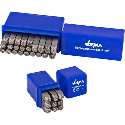 DEMA Raznice písmená + čísla 6 mm, 36-dielna sada