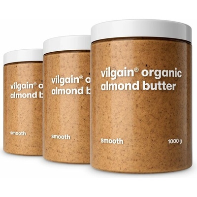 Vilgain Mandľové maslo BIO jemné mandle 3 x 1 kg