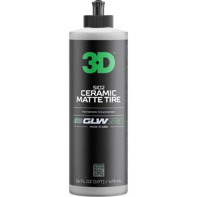 3D GLW SERIES SiO2 CERAMIC MATTE TIRE 473 ml