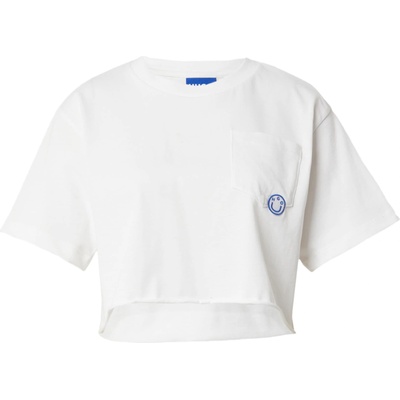 HUGO Blue Тениска 'Darondia' бяло, размер L