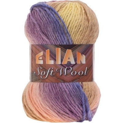 VSV Pletací příze Elian Soft Wool 185 - fialová