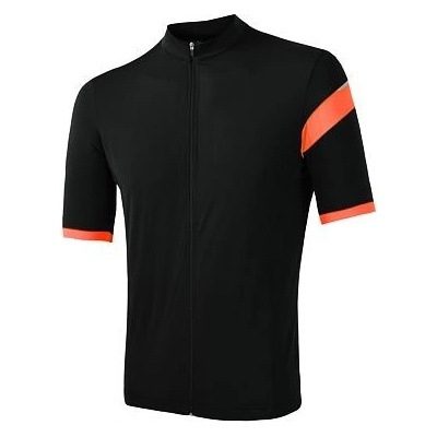 Sensor CLASSIC pánský krátky rukáv celozip černá/oranžová