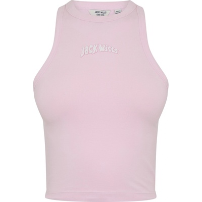Jack Wills Women's JW Graphic Racerback Vest - Pink Icing