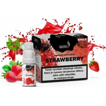WAY to Vape Strawberry 4 x 10 ml 3 mg