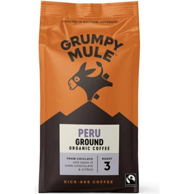 Grumpy Mule Peru Ground Coffee 100% Arabica mletá káva BIO 200 g
