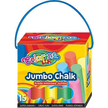 Colorino Цветни тебешири 15 бр. Colorino Kids Jumbo (65825)