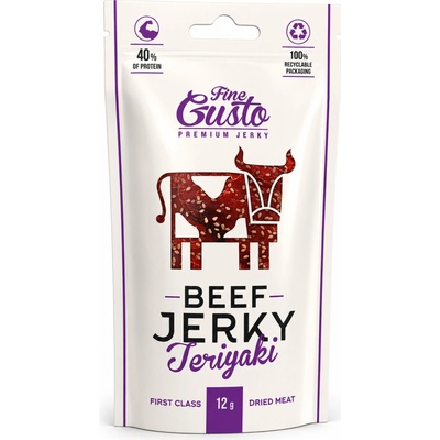 Fine Gusto sušené maso Beef Jerky Teriyaki 12 g