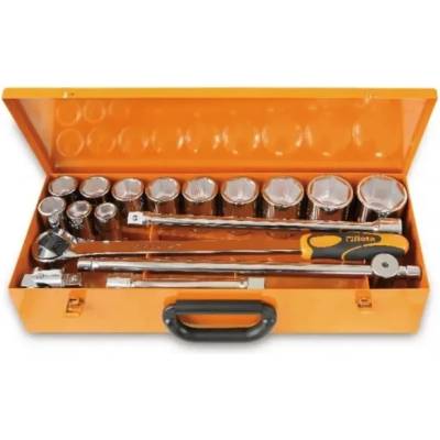Beta Tools Комплект вложки 928A (12 бр) и аксесоари (5 бр) на 3/4" в метална кутия, 928A/C12, Beta Tools (009280955)