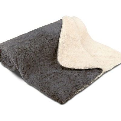 Sleepwell Teplá deka Slleep Well ovečka ový chlp krémový chlp antracit Mikroplyš 150x200