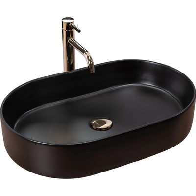 Rea Умивалник за плот Rea Nadia Black Matt (REA-U1062)