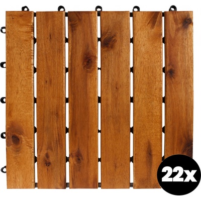 Linder Exclusiv 30 x 30 cm akácie 22 ks