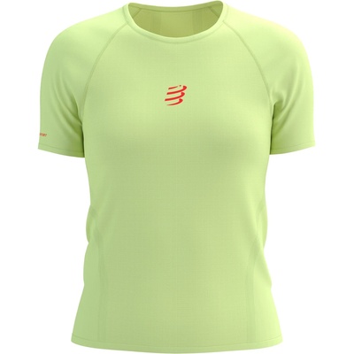 Compressport Дамска тениска Compressport Women's Trail Racing S/S T-Shirt Running shirt - Shadow Lime (916-3352-0214)