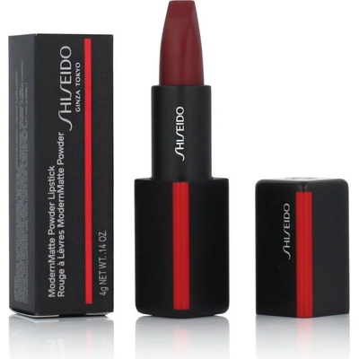 Shiseido Makeup ModernMatte matná pudrová rtěnka 516 Exotic Red Scarlet Red 4 g