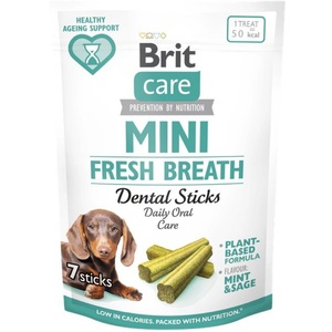 Brit Care Dog Mini Treats Fresh Breath 120 g (7 pcs)