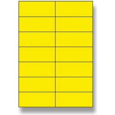 Rayfilm R01210911A 105 x 42,4 mm 1400 etiket žluté