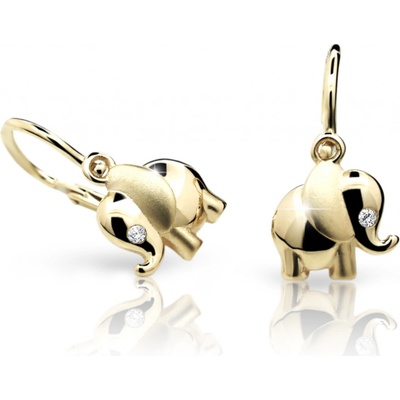 Danfil dětské sloni C1955 ze žlutého zlata