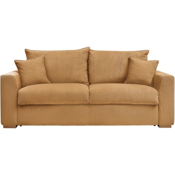 Bobochic Разтегателен диван от рипсено кадифе в цвят горчица 225 cm Augustin - Bobochic Paris (WT-WOII-3.5R-W_1 P1262 N.MI)