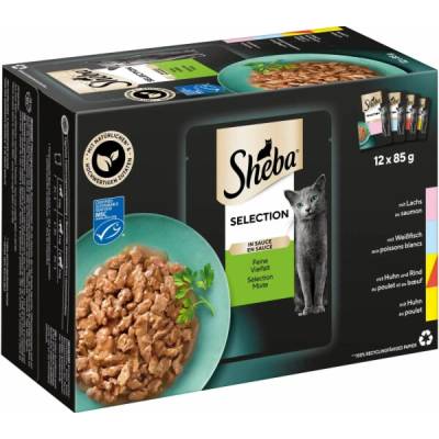 Sheba Selection Fine Variety 12 x 85 g