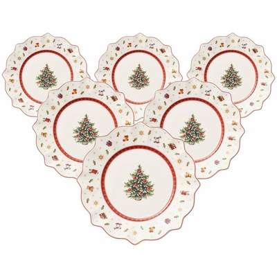 Villeroy & Boch Toy's Delight súprava 6 ks šalátových bielych tanierov 24 cm