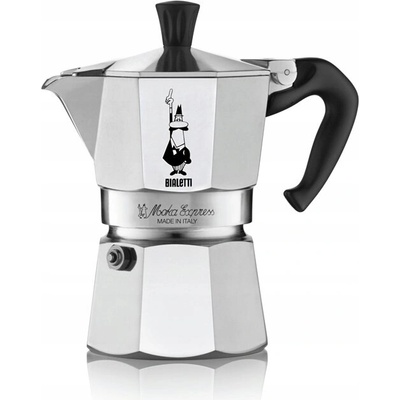 Bialetti Moka Express kávovar hliníkový na plyn objem 4 šálky / 200 ml