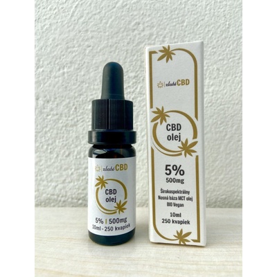 zlatéCBD Zlatý CBD Olej 5% Full spectrum 10 ml