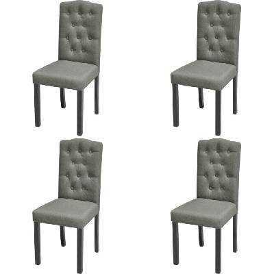 vidaXL 242224 textil / Šedá 4 ks