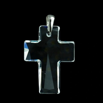 iŠperky Strieborný prívesok krížik Swarovski ID|106974