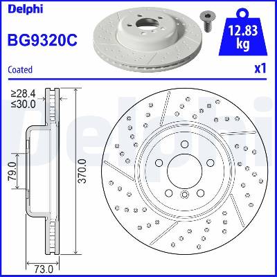DELPHI Brzdový kotúč BG9320C