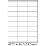CDRmarket Самозалепващи етикети 70 x 35 мм, 24 етикета, A4, 100 листа (R0ECO.0507A)