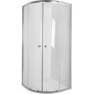 INVENA Vitoria полукръгла душ кабина с плъзгащи се врати 90x90 хром (AK-49-195-O)