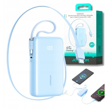 JOYROOM JR-PR2L Power Bank 10000 mAh, 35W, синьо (6956116762322)