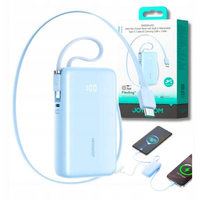 JOYROOM JR-PR2L Power Bank 10000 mAh, 35W, синьо (6956116762322)