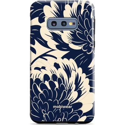 Mobiwear Elite Pro Samsung Galaxy S10e EA40E Modré a béžové květy – Hledejceny.cz