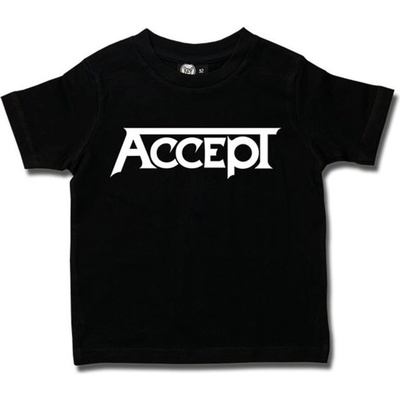 Tričko metal METAL-KIDS Accept Logo černá