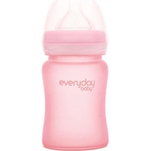 Everyday Baby fľaša sklo chránená pred rozbitím rose pink 150 ml
