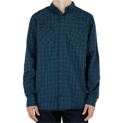 Reell košela Faded AW18 green/navy