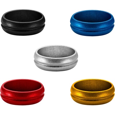 Kroužky na násadky Mission F-Lock Rings 3ks - blue