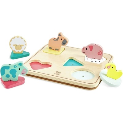 Hape Дървен пъзел HaPe International - Животни (H8536)